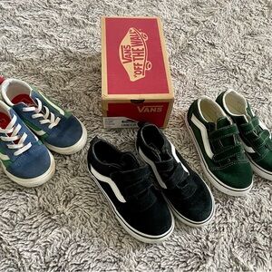 Vans Toddler Sneakers - Black, Green & Multicolor